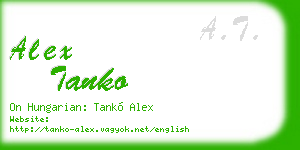 alex tanko business card